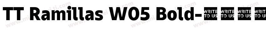 TT Ramillas W05 Bold字体转换